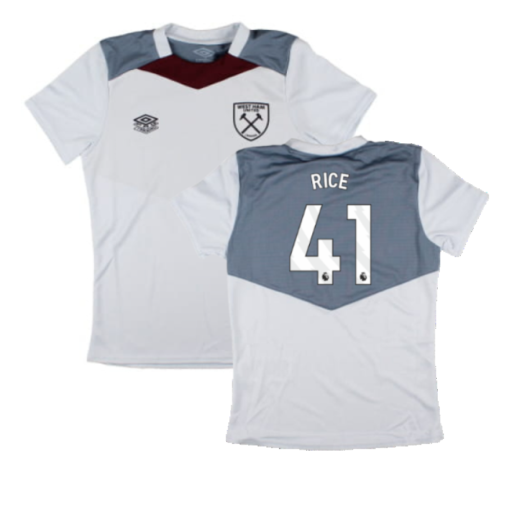 2024-2025 West Ham Training Jersey (Arctic Ice) - Kids (Rice 41)