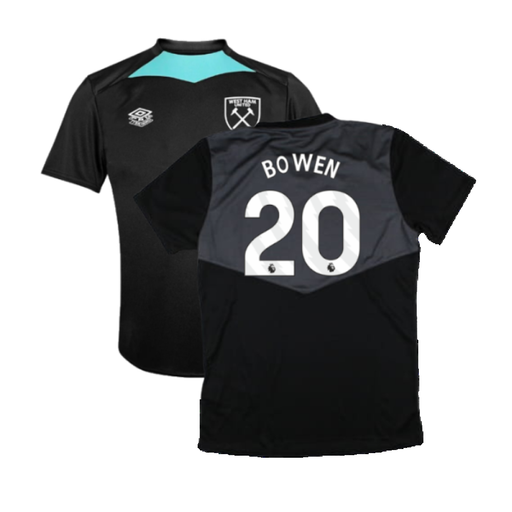 2024-2025 West Ham Training Jersey (Black) - Kids (Bowen 20)