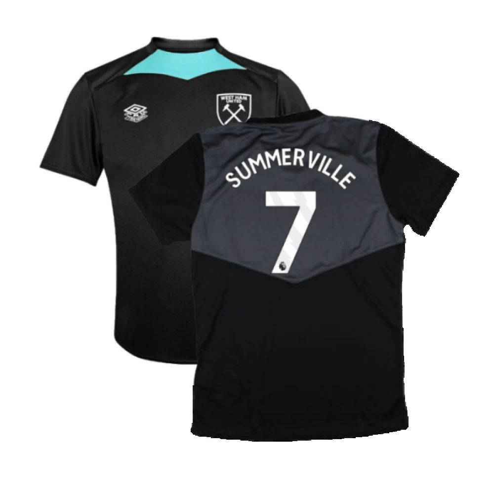 2024-2025 West Ham Training Jersey (Black) - Kids (Summerville 7)