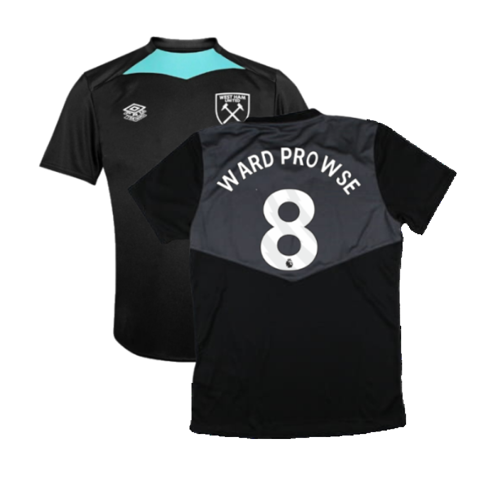 2024-2025 West Ham Training Jersey (Black) - Kids (Ward Prowse 8)