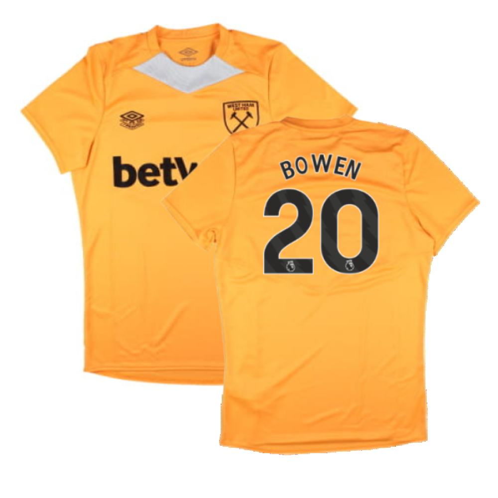 2024-2025 West Ham Training Jersey (Orange) (Bowen 20)