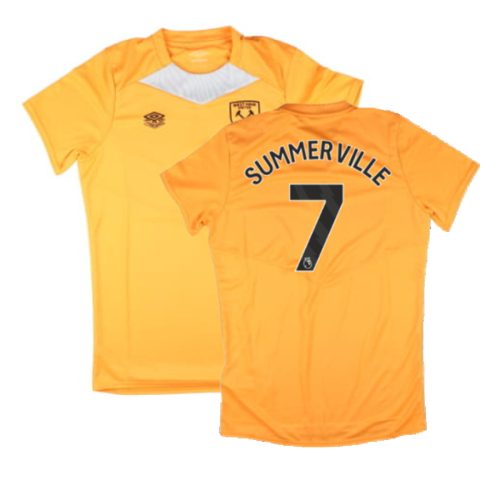 2024-2025 West Ham Training Jersey (Orange) - Kids (Summerville 7)