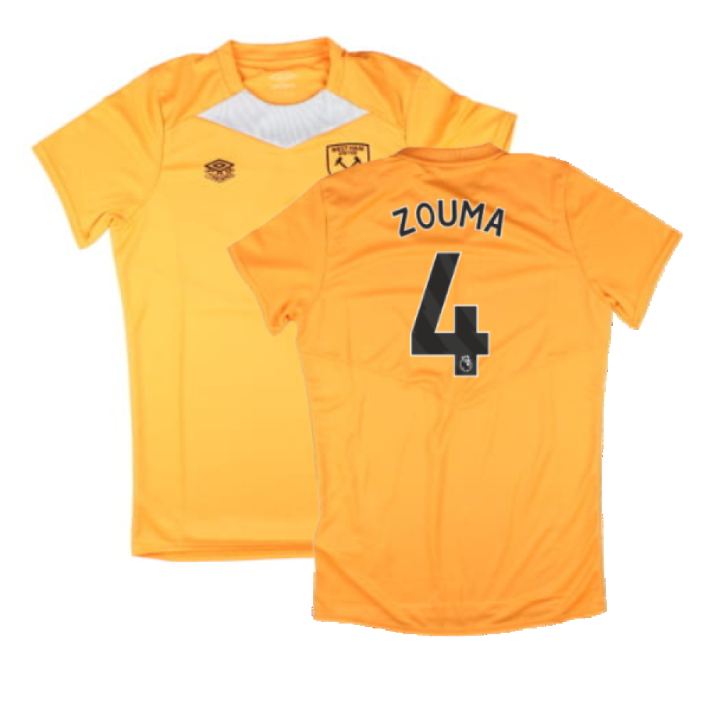 2024-2025 West Ham Training Jersey (Orange) - Kids (Zouma 4)