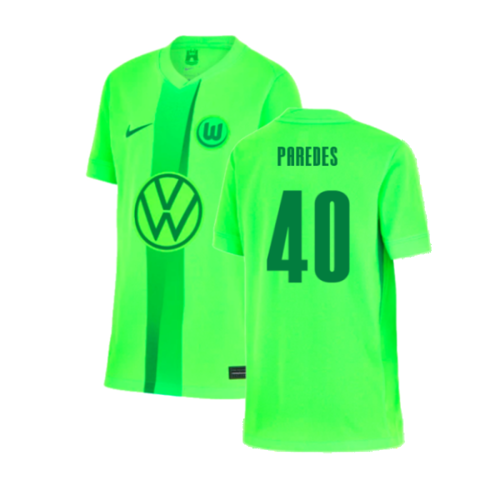 2024-2025 Wolfsburg Home Shirt (Kids) (Paredes 40)