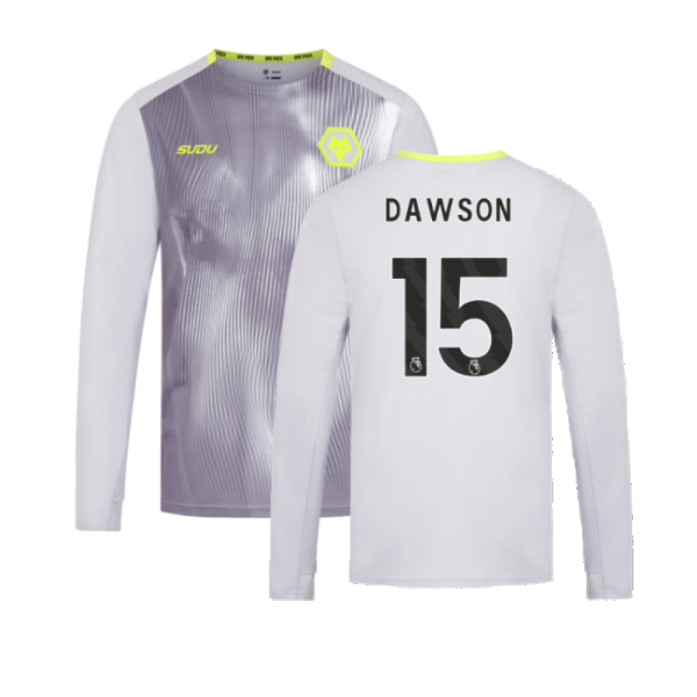 2024-2025 Wolves Players Training Long Sleeved Tee (Grey) (Dawson 15)