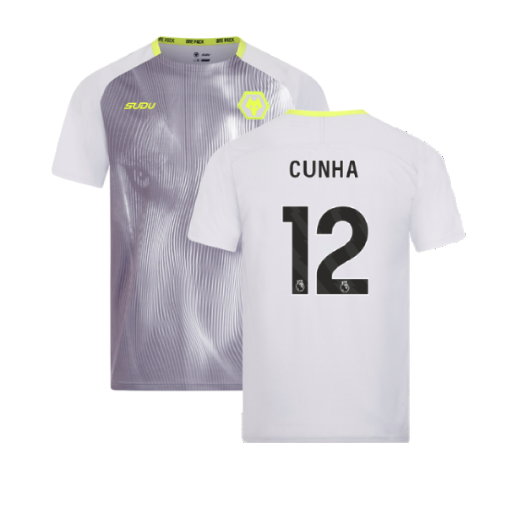 2024-2025 Wolves Players Training Shirt (Grey) (Cunha 12)