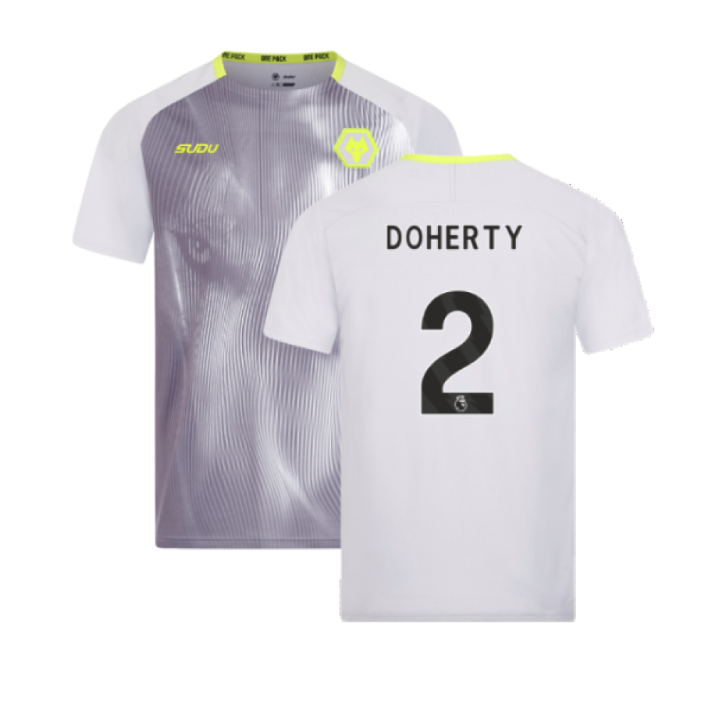 2024-2025 Wolves Players Training Shirt (Grey) (Doherty 2)