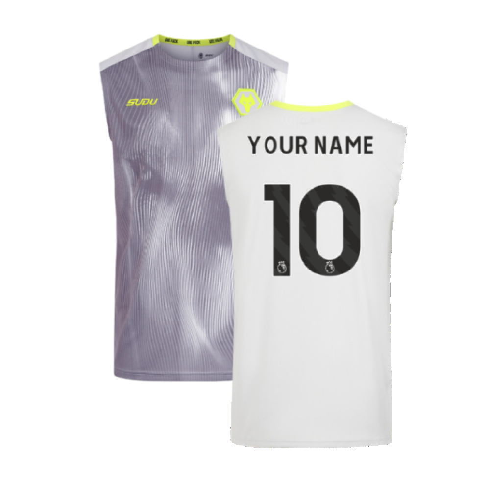 2024-2025 Wolves Players Training Vest (Grey) (Your Name)