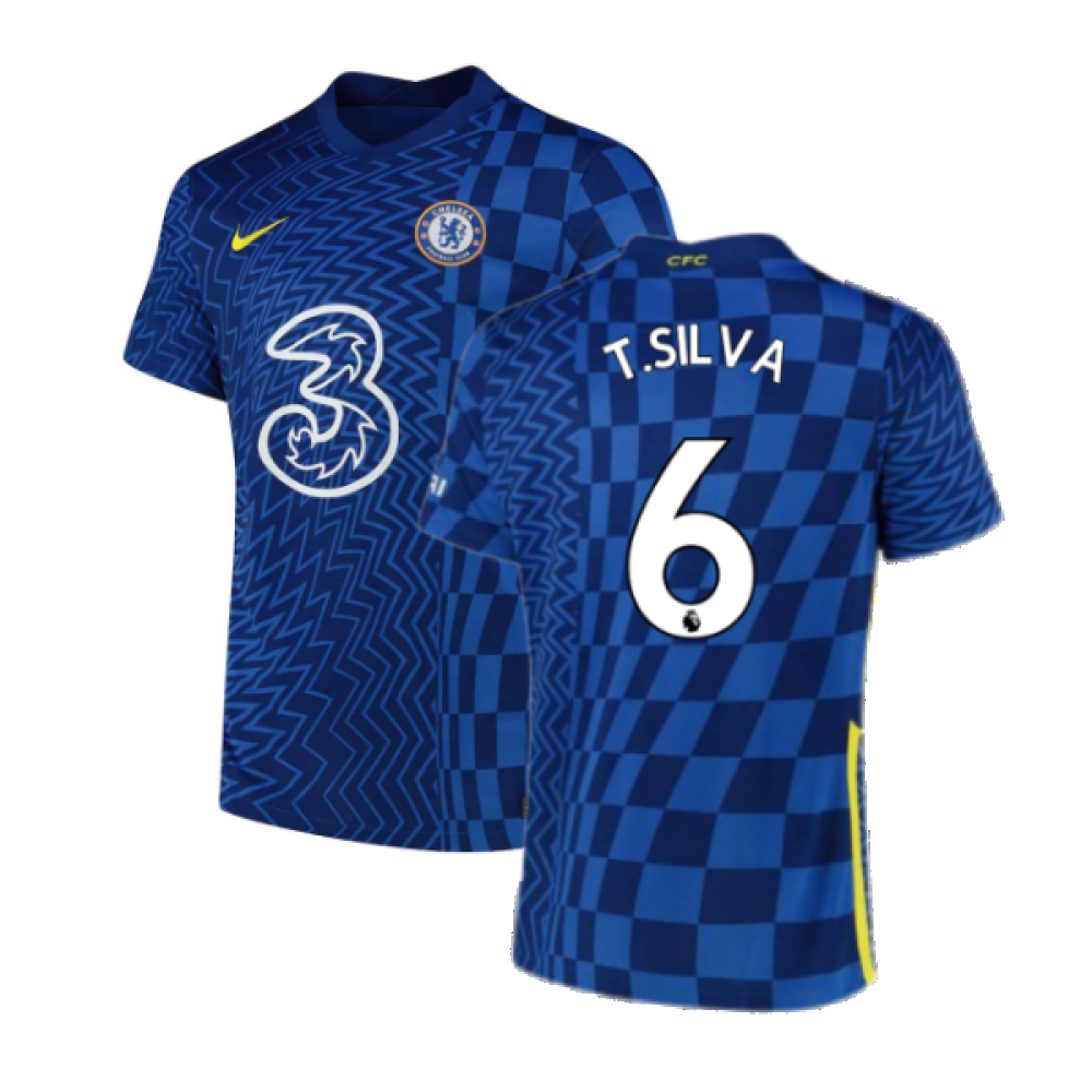 2021-2022 Chelsea Home Shirt (T.SILVA 6)