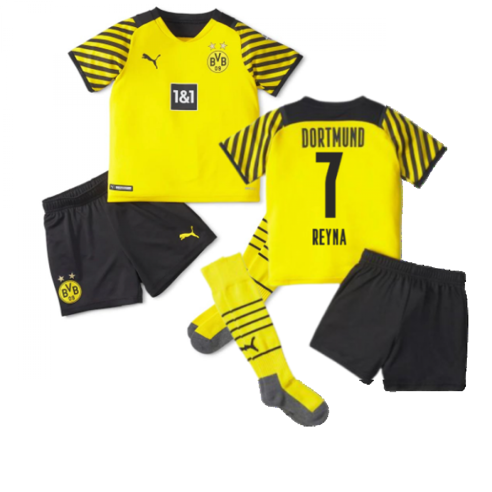 2021-2022 Borussia Dortmund Home Mini Kit (REYNA 7)