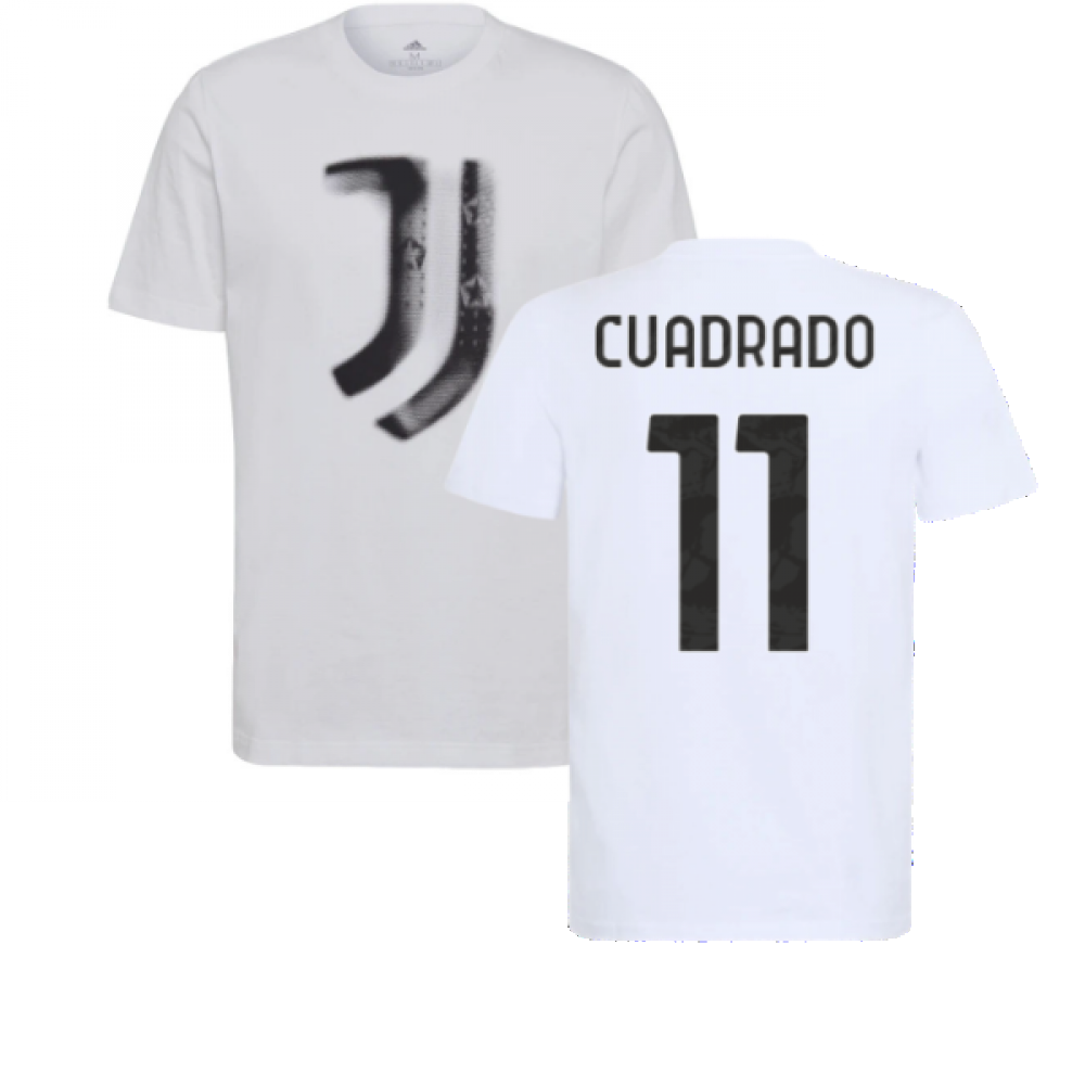 2021-2022 Juventus Training T-Shirt (White) (CUADRADO 11)