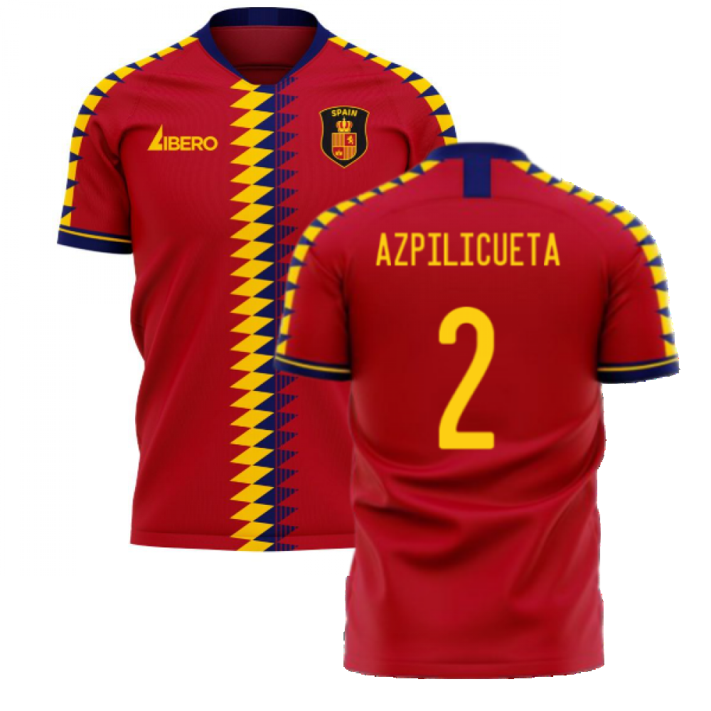 Spain 2024-2025 Home Concept Football Kit (Libero) (AZPILICUETA 2)