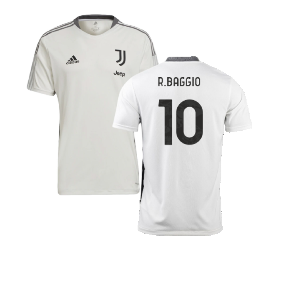 2021-2022 Juventus Training Shirt (White) (R.BAGGIO 10)