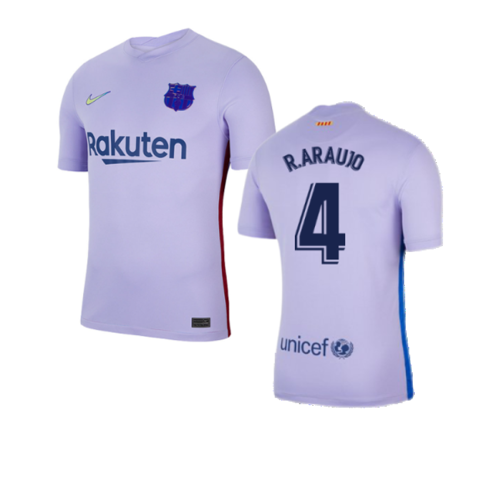 2021-2022 Barcelona Infants Away Kit (R.ARAUJO 4)