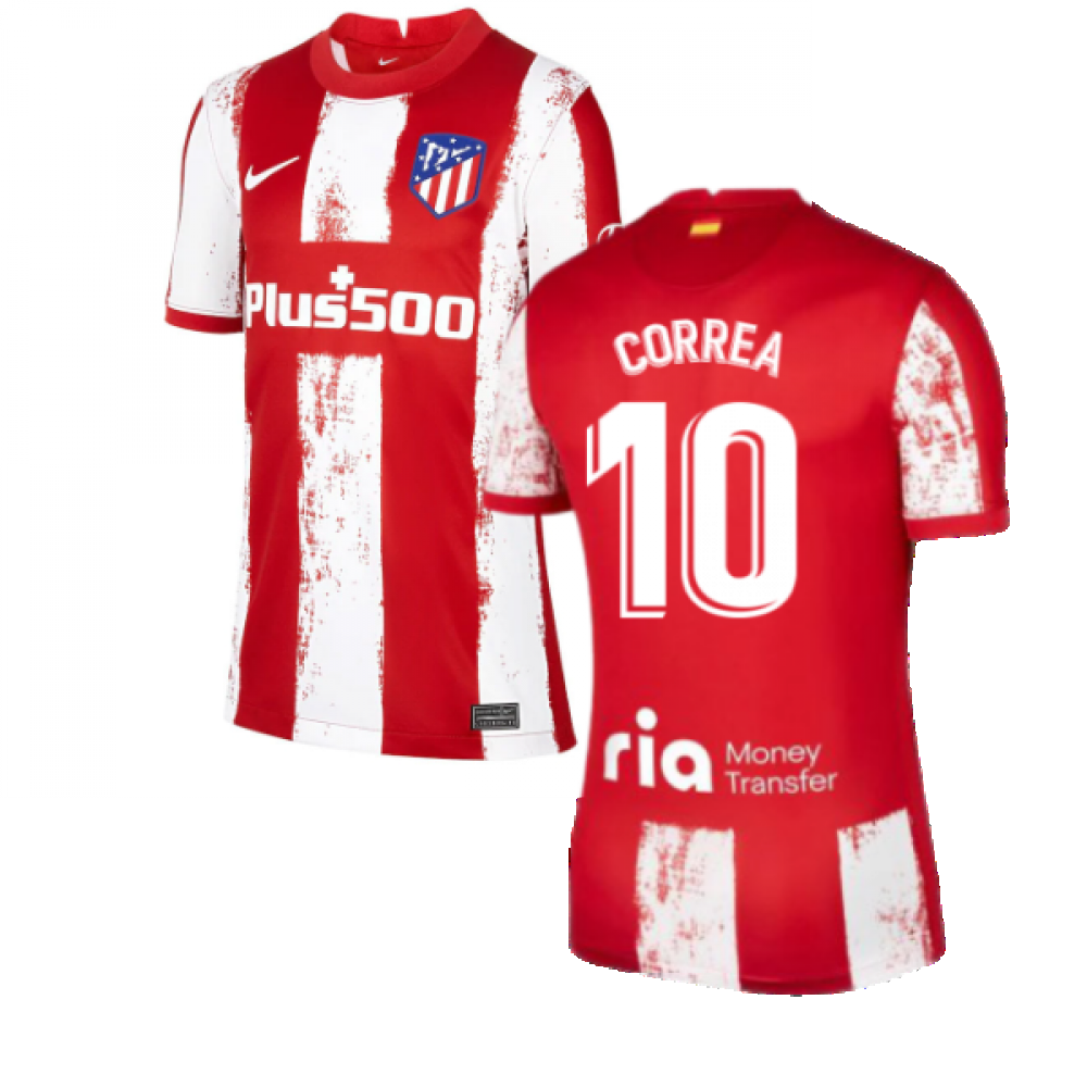 2021-2022 Atletico Madrid Home Shirt (Kids) (CORREA 10)