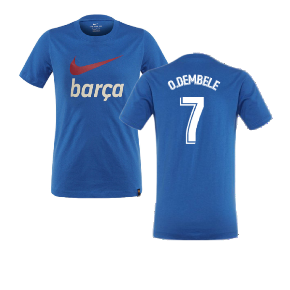 2021-2022 Barcelona Vapor Away Shirt (O.DEMBELE 7)