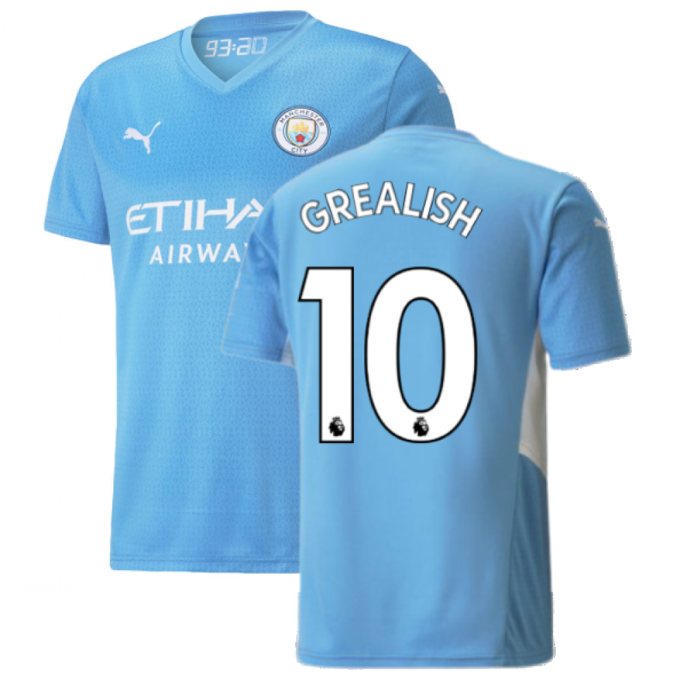 2021-2022 Man City Home Shirt (GREALISH 10)