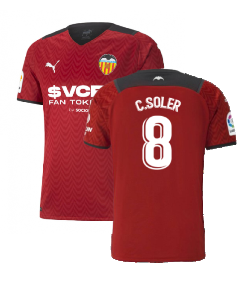 2021-2022 Valencia Away Shirt (C.SOLER 8)