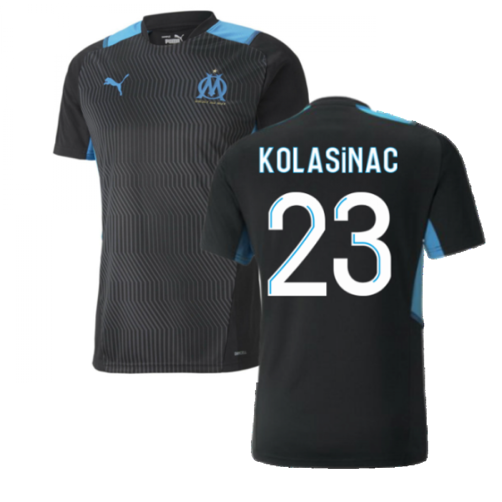 2021-2022 Marseille Training Shirt (Black) (KOLASINAC 23)