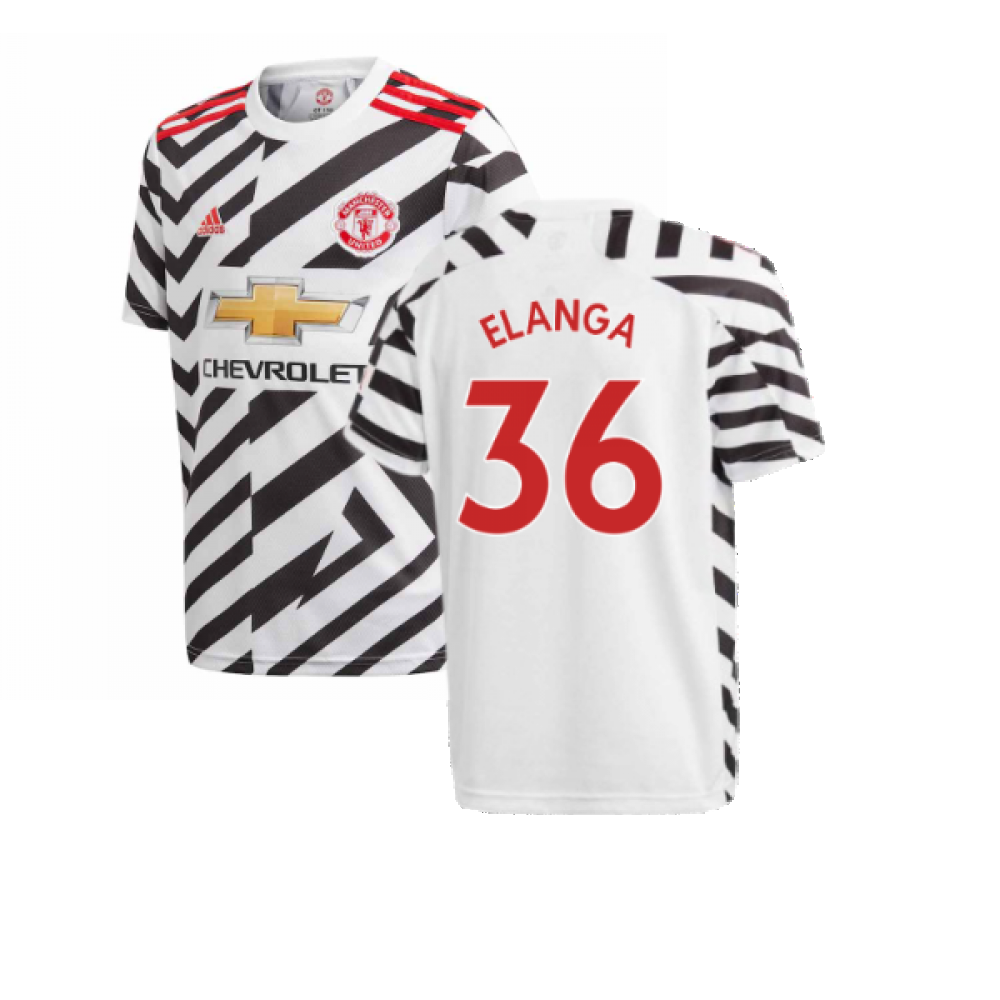 2020-2021 Man Utd Adidas Third Football Shirt (Kids) (Elanga 36)