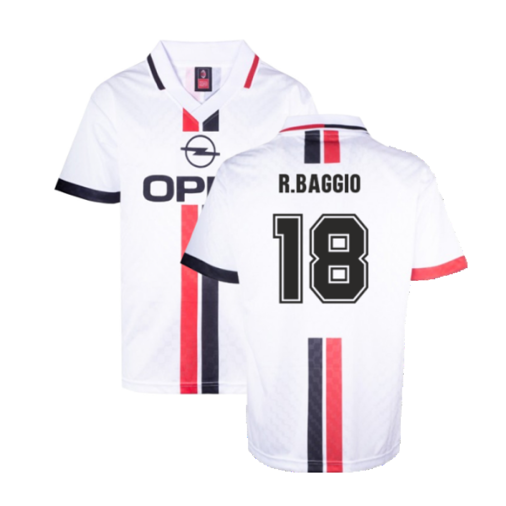 AC Milan 1996 Away Retro Shirt (R.Baggio 18)