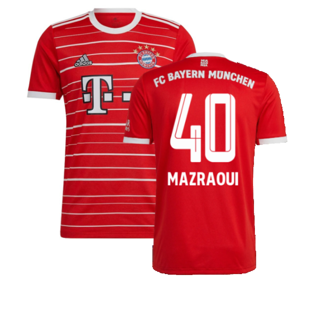 2022-2023 Bayern Munich Home Shirt (MAZRAOUI 40)