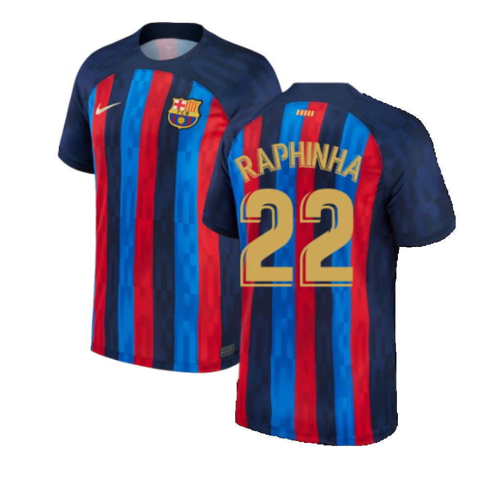 2022-2023 Barcelona Home Shirt (RAPHINHA 22)