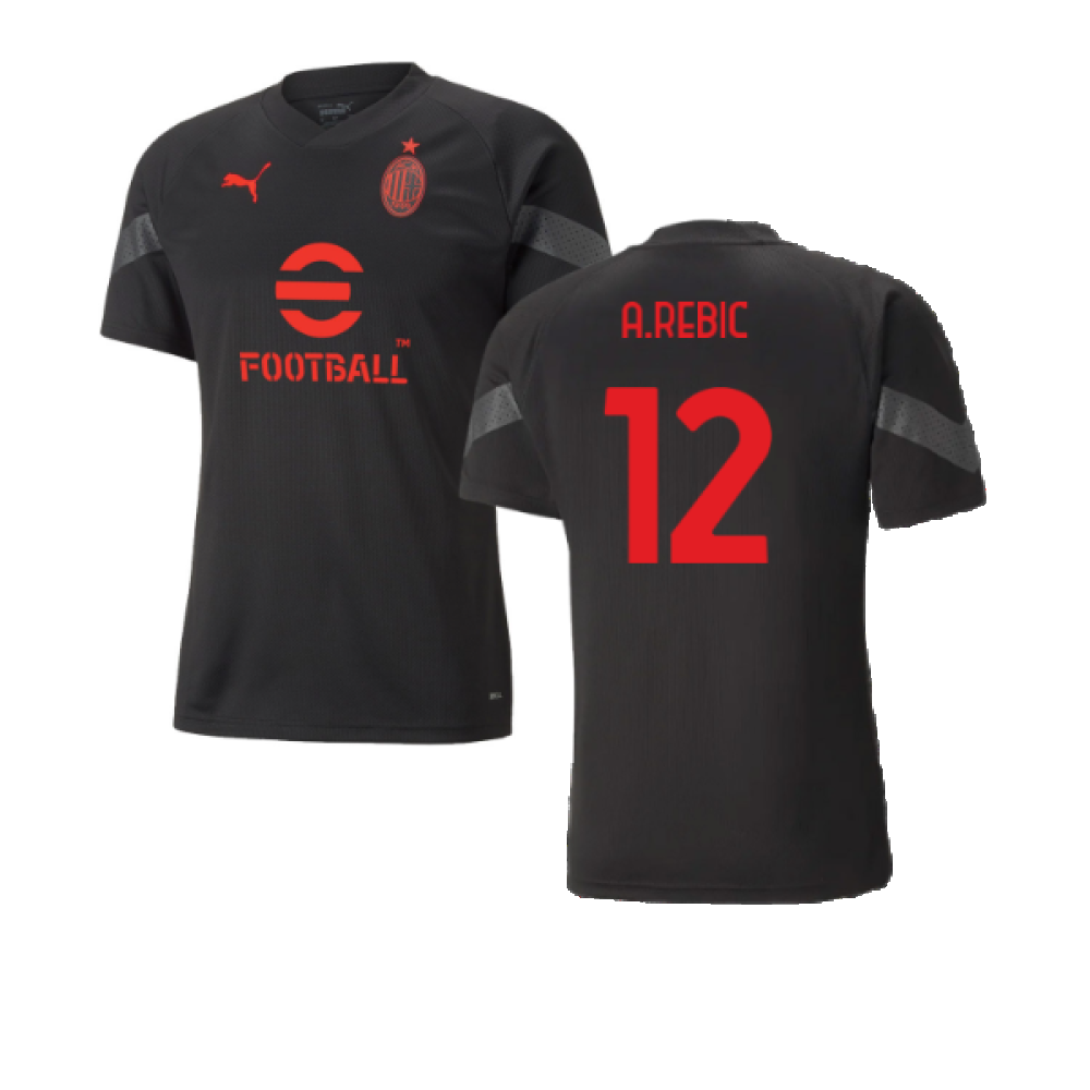 2022-2023 AC Milan FtblCulture Tee (Black) (S.CASTILLEJO 7)