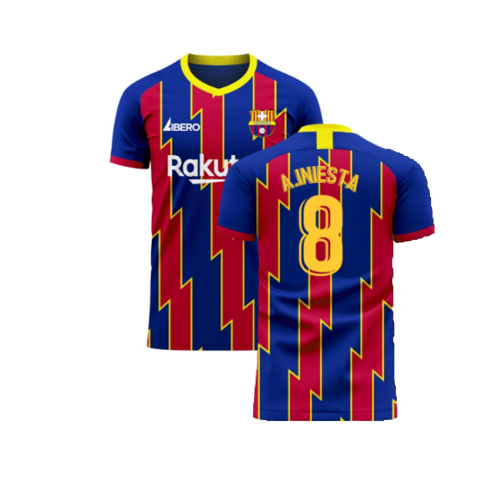 Catalonia 2024-2025 Home Concept Football Kit (Libero) (A.INIESTA 8)