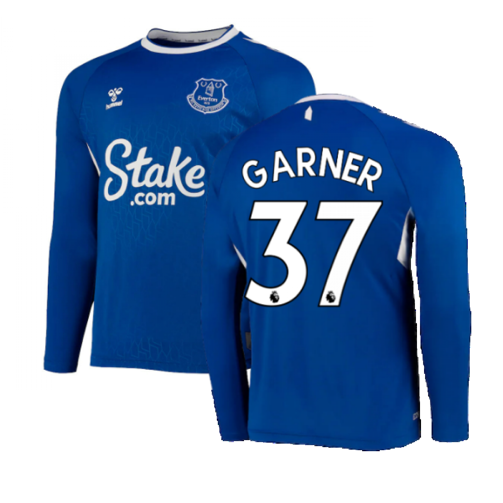 2022-2023 Everton Home Long Sleeve Shirt (GARNER 37)