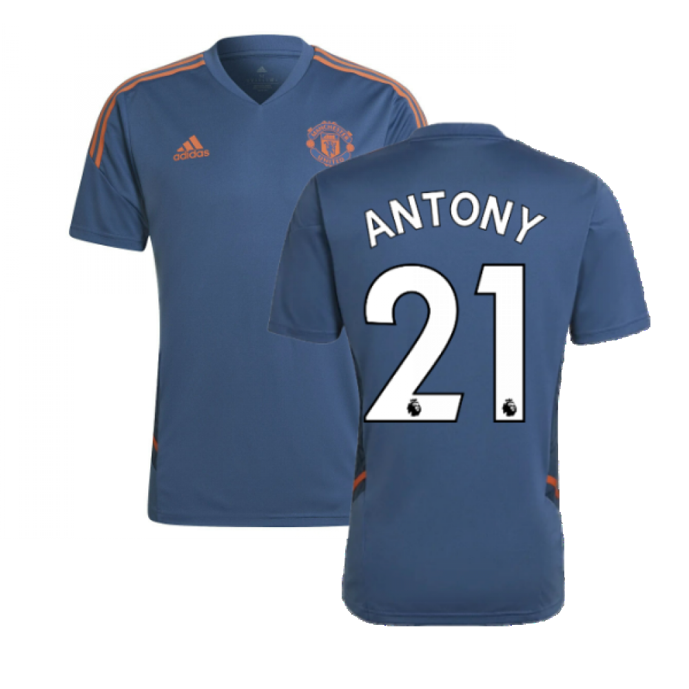 2022-2023 Man Utd Training Shirt (Blue) (ANTONY 21)