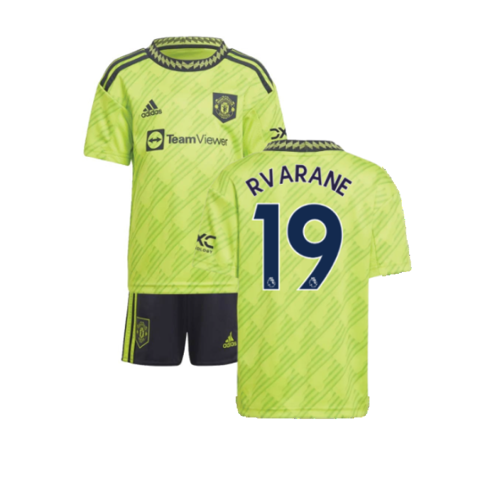 2022-2023 Man Utd Third Mini Kit (R VARANE 19)