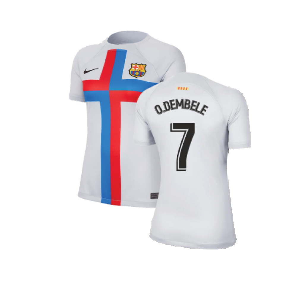 2022-2023 Barcelona Third Shirt (Ladies) (O.DEMBELE 7)