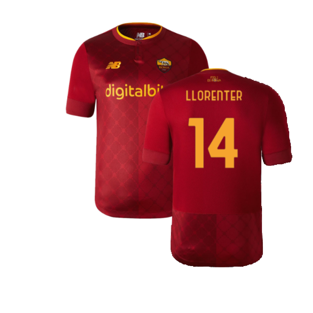 2022-2023 Roma Home Shirt (Llorente R 14)