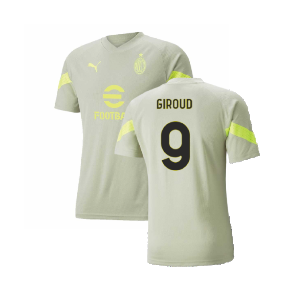 2022-2023 AC Milan Training Jersey (Spring Moss) (Giroud 9)