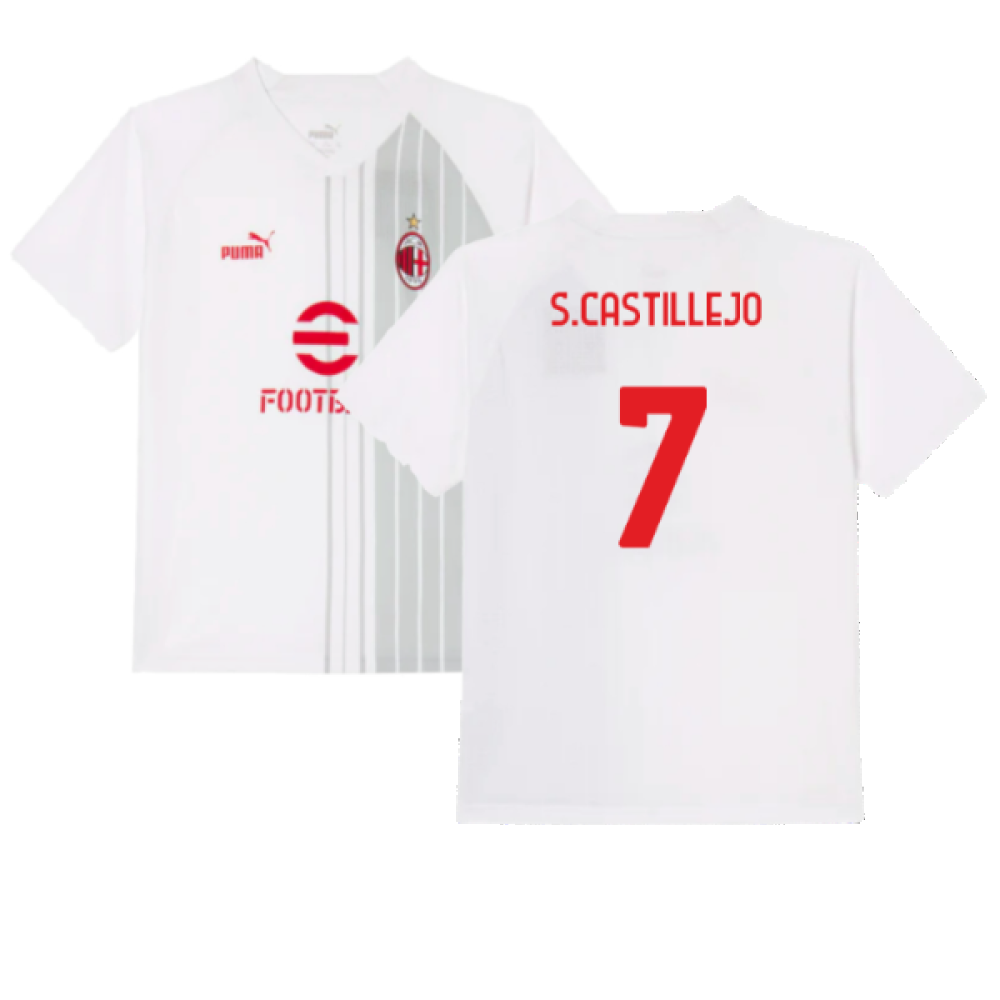 2022-2023 AC Milan Pre-Match Jersey (Black-Red) (R.LEAO 17)