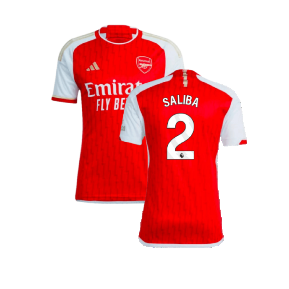 2023-2024 Arsenal Home Shirt (Saliba 2)