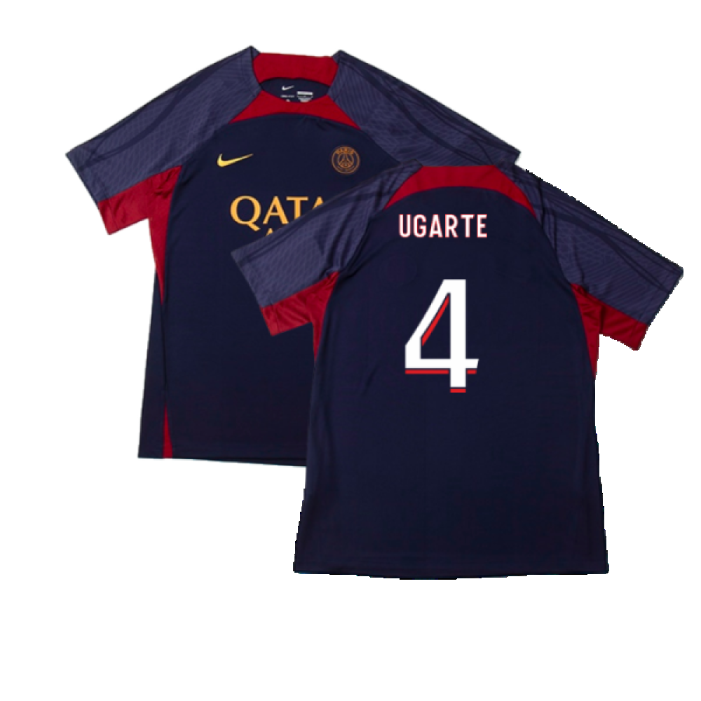 2023-2024 PSG Dri-Fit Strike Training Shirt (Navy) (Ugarte 4)