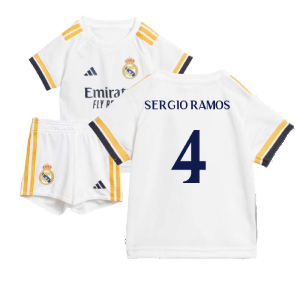 2023-2024 Real Madrid Home Baby Kit (Sergio Ramos 4)