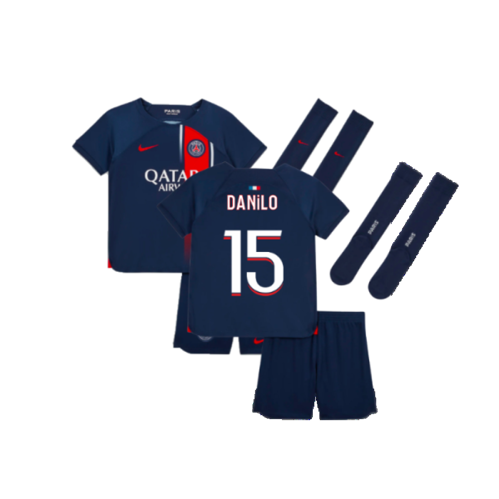 2023-2024 PSG Home Mini-Kit (Danilo 15)