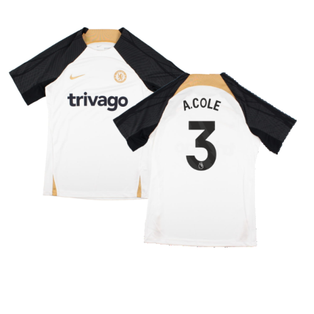 2023-2024 Chelsea Strike Training Shirt (White) (A.COLE 3)