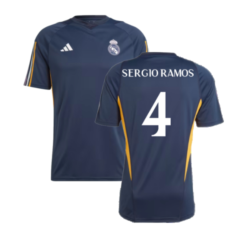 2023-2024 Real Madrid Training Shirt (Legend Ink) (Sergio Ramos 4)