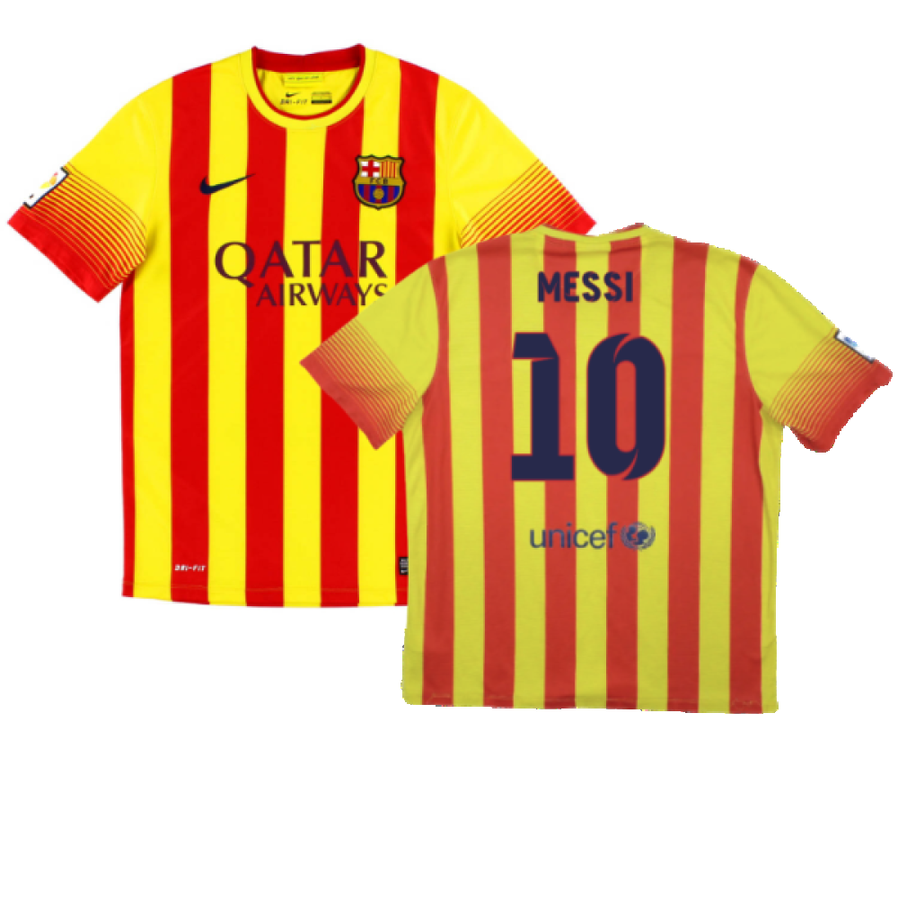 2013-2014 Barcelona Away Shirt (Messi 10)