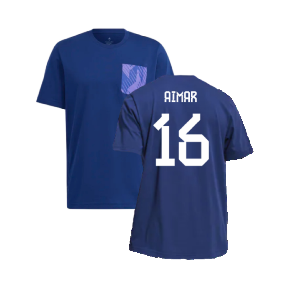 2022-2023 Argentina DNA Graphic Tee (Night Indigo) (AIMAR 16)