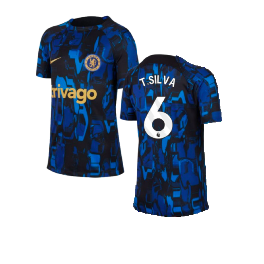 2023-2024 Chelsea Academy Pro Tee (Blue) - Kids (T.SILVA 6)