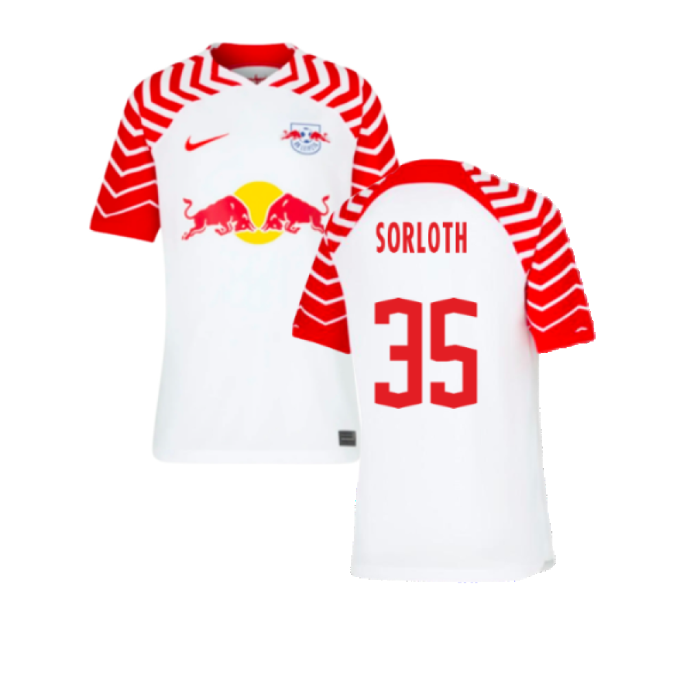 2023-2024 Red Bull Leipzig Home Shirt (Kids) (Sorloth 35)