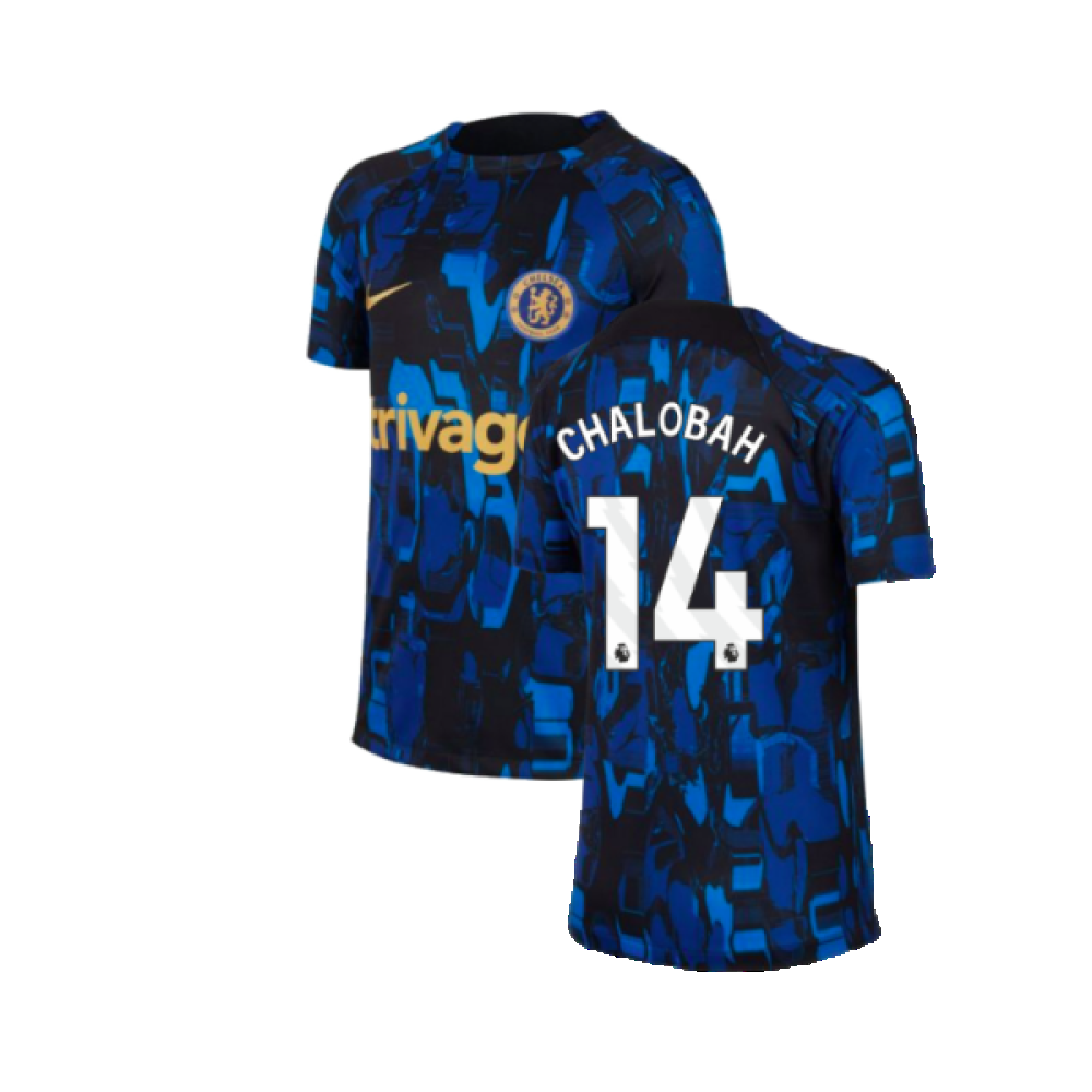 2023-2024 Chelsea Academy Pro Tee (Blue) - Kids (Chalobah 14)