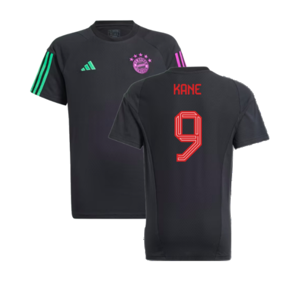 2023-2024 Bayern Munich Core Tee (Black) - Kids (Kane 9)