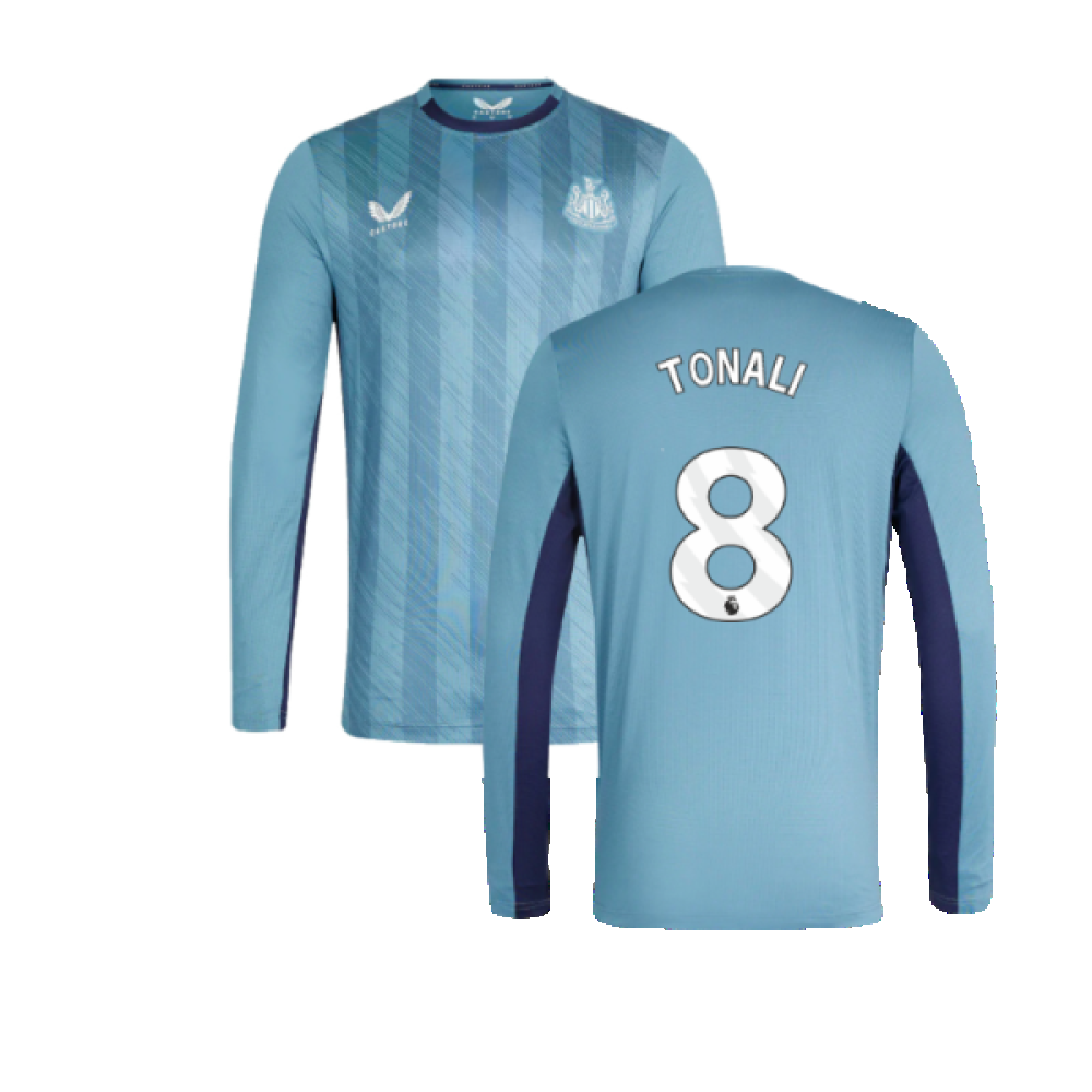 2023-2024 Newcastle Players Training Long Sleeve Tee (Bluestone) (Tonali 8)