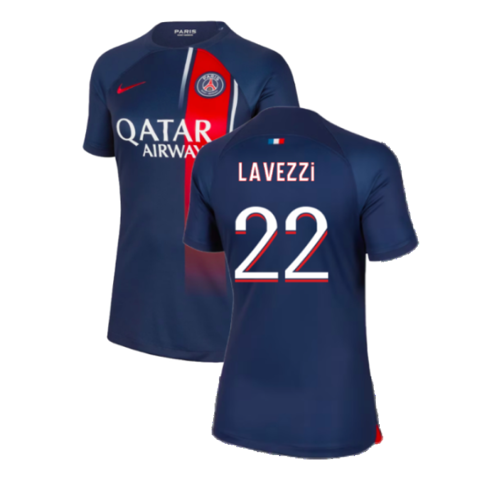 2023-2024 PSG Home Shirt (Ladies) (Lavezzi 22)